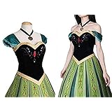 [nightbaby] アナと雪の女王 アナ ドレス コスチューム レディース アナ コスプレ衣装 (女Ｍ)