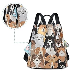 ALAZA-Cute-Dog-Prints-Puppy-Animal-Backpack-Purse-for-Women-Anti-Theft-Fashion-Back-Pack-Shoulder-Bag - Cucciolini Doodles   ALAZA-Cute-Dog-Prints-Puppy-Animal-Backpack-Purse-for-Women-Anti-Theft-Fashion-Back-Pack-Shoulder-Bag