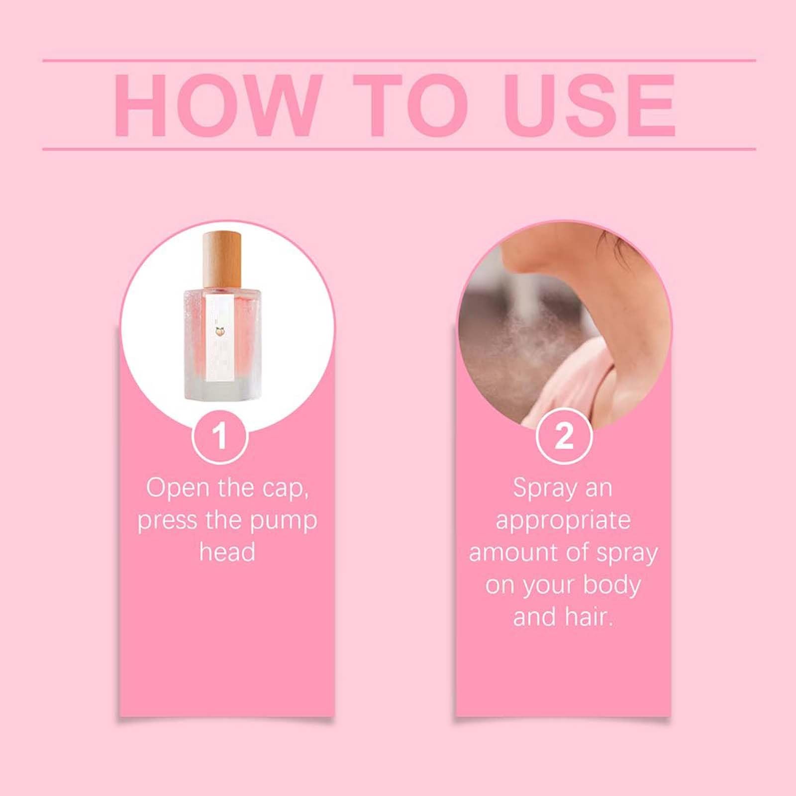 Fruity Parfüm Sammlung Für Frauen, Pfirsich Düfte Parfüm, Glasflasche Fruchtigen Duft Parfüm, Lang Anhaltende Frische Duft Spray, Täglichen Gebrauch Geräucherten Pfirsich Duft Spray. (4PCS)