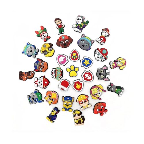 Yoimckay 27 Stück Cartoon Schuhanstecker Schuh Charms,DIY Crocs Anstecker SchuhanhäNger Mit Kawaii Anime Mode Krokodilstiften Für Kinder und Erwachsene,Clog Schuhdekoration,Armband,Taschen,Geschenk