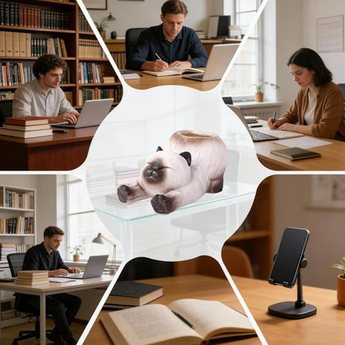 Support téléphone chat : dites adieu au bureau encombré de crayons et brosses - 5