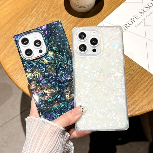 TETAW Cute Compatible with iPhone 16 Pro Case 6.1 Inch,Sparkle Luxury Glitter Colorful Shell Rectangle Cases for Women,Girly Bling Slim Soft TPU Shockproof Protective Cover(Colorful Shell) by TETAW - Used condition - Image 2