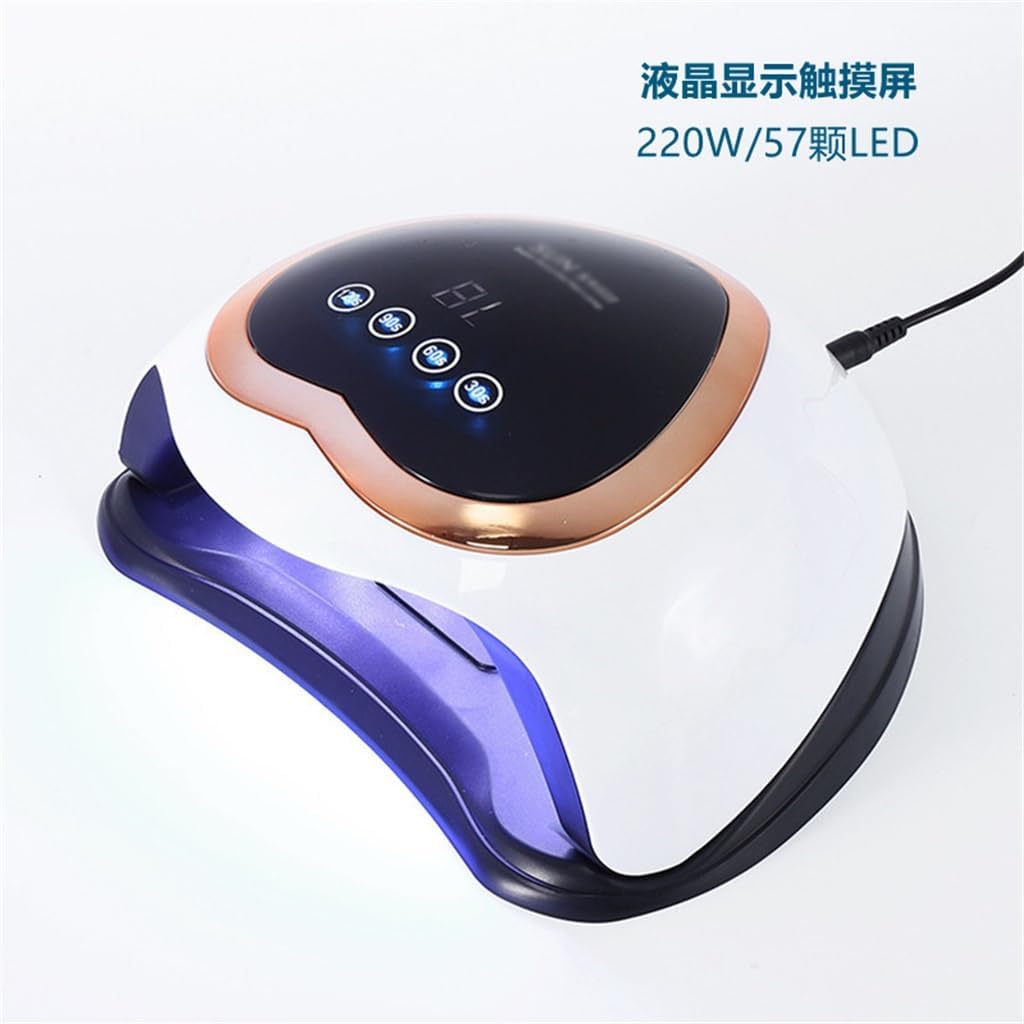 LCD Touch Screen Nail Enhancement Light Phototherapy Machine 220W High-Power Nail Polish Curing Light
