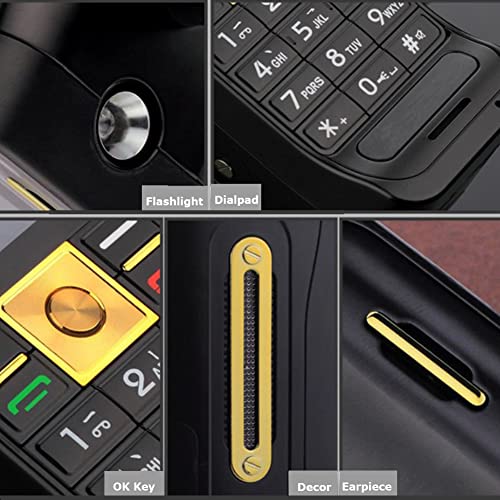 Business Mobile Phone, 2.2'' Retro Cellular Phone With Flashlight, Dual Card Dual Standby Cell Phones, Large Capacity Battery, Support Voice Playback(Black) #TOP5