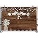 Mocsicka Baptism Backdrop Rustic Wood First Holy Communion Photo Backdrops 7x5ft God Bless Mason Jars Christening Baby Shower Party Banner Photography Background