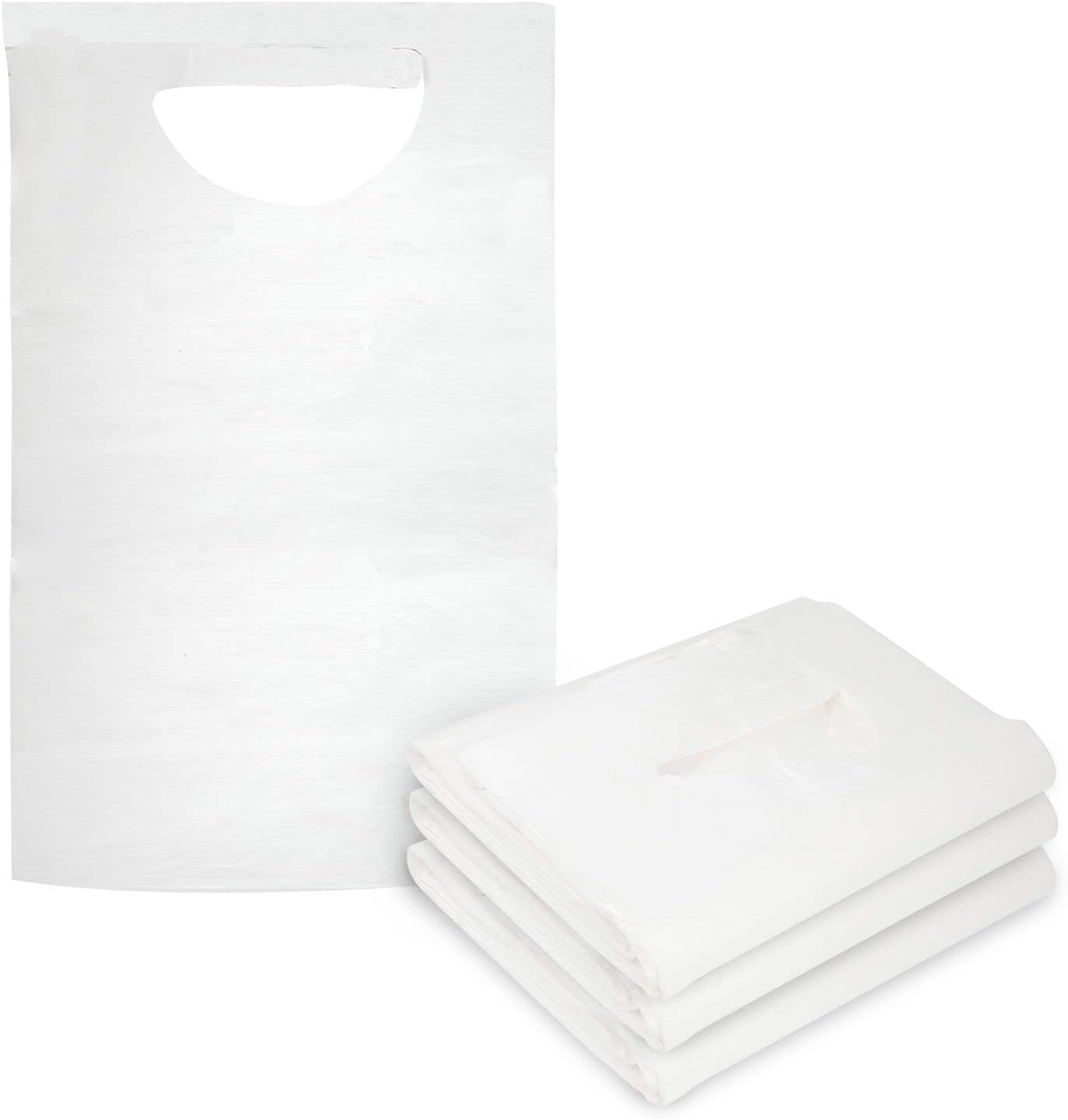 ProHealTie Back Disposable Adult Bibs 200 Pack -Absorbent Tissue Front, Water Resistant