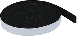 Carkio Smoker Gasket Seals, High Temp Grill Gasket Self Stick Felt, High Heat Smoker BBQ Gasket Fireproof Tape for Smokers BBQ Lid, 1/2" x 1/8" 20 Feet