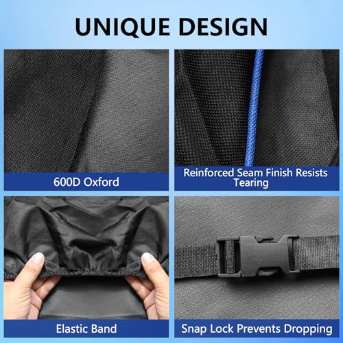 Image of 4 Pack RV Tire Covers, 600D Hard Wheel Covers Protector Wheels, Tire Covers for RV, Trailer, Truck, SUV, Campervan, Boat and Van, Heavy Duty and Waterproof Tire Covers (Fit Tire Diameter 30 inch-32 inch)