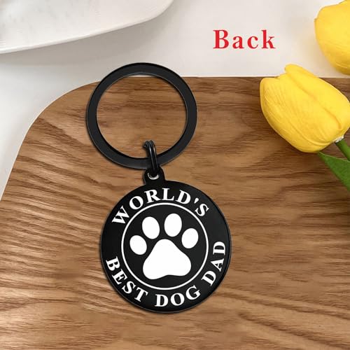 Mataly Dog Dad Gifts for Men - Best Dog Dad Ever Keychain Gifts for Birthday, I Work Hard So My Dog Can Have A Better Life - Image 6