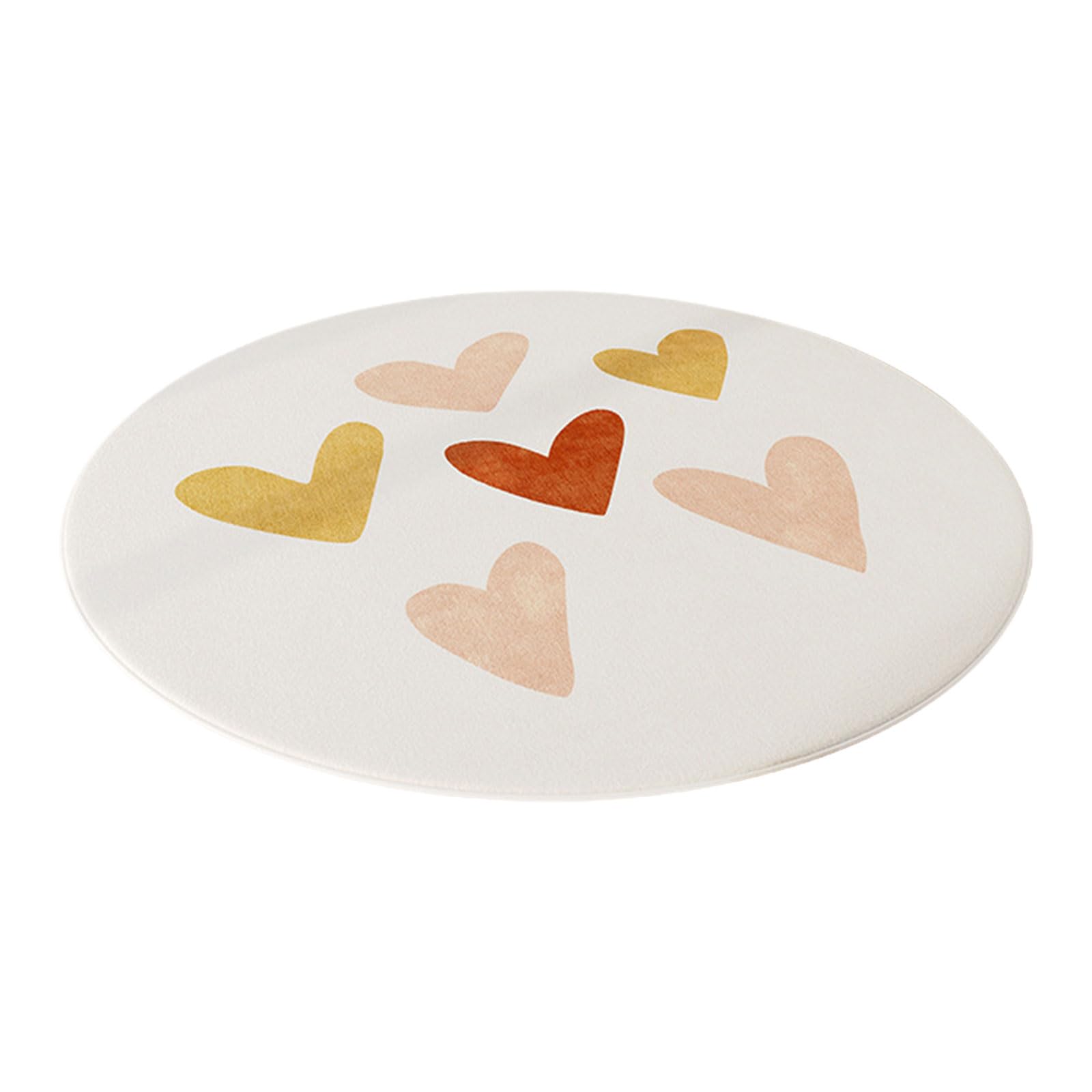 NEWFT Round Carpet Bedroom Living Room Blanket Computer Chair Rocking Chair Floor Mats Simple Carpet Round Bedside Blanket Floor Mats
