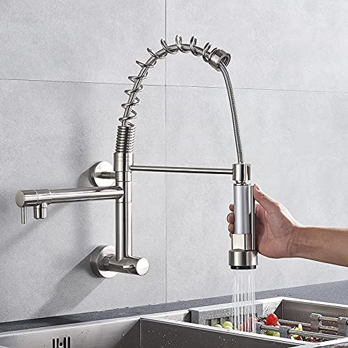 Robinet d'évier de cuisine eau froide simple pour installation murale directe