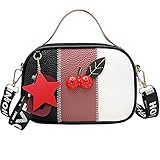 JUCHAO Bolso cruzado de piel sintética para mujer, multicolor,