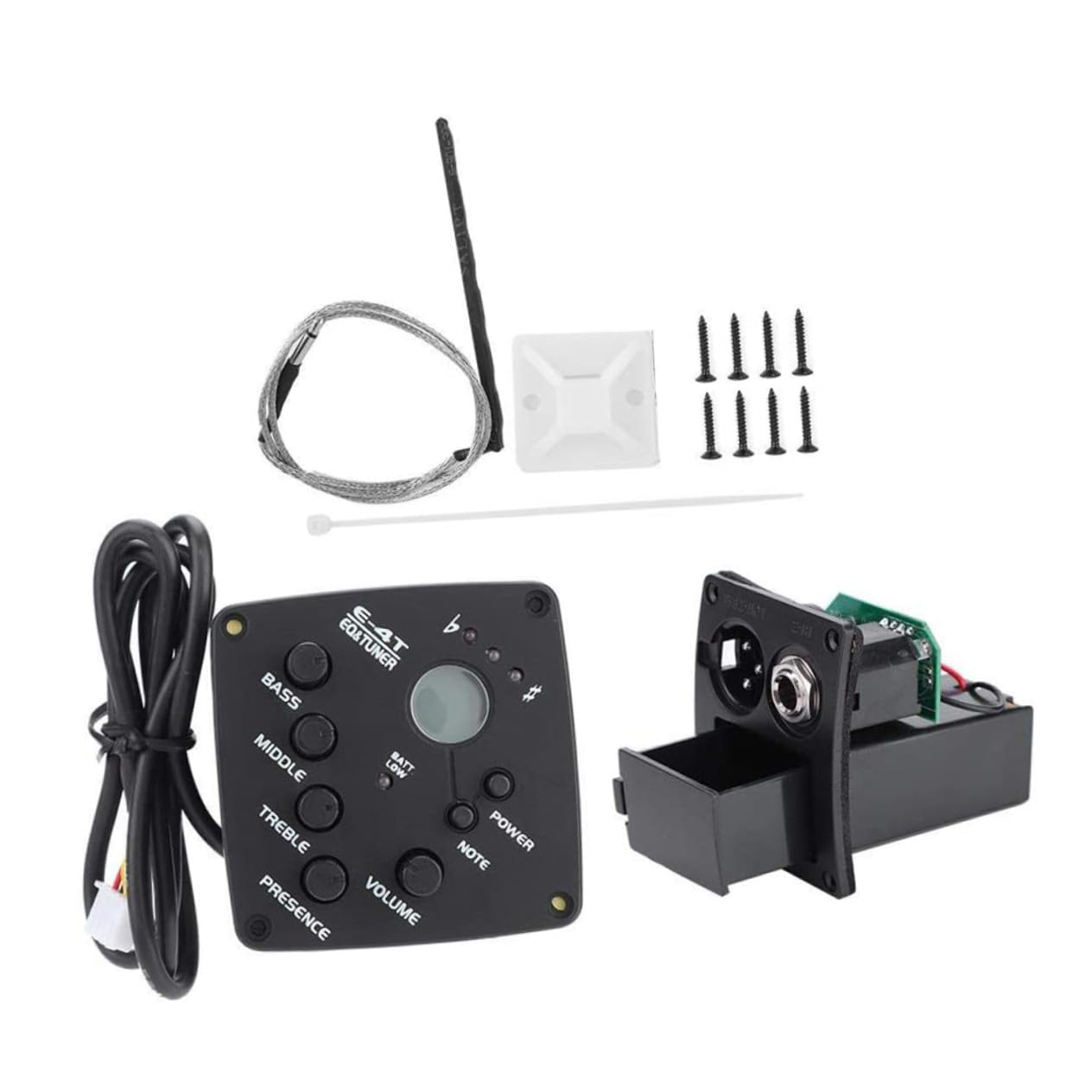 POPETPOP Pickup e Strumenti a Musica Microfono Leggero in Musicali Plastica per Eq Classica 4 Stadi E-4t Raccolta Suono Chitarra Acustici Folk