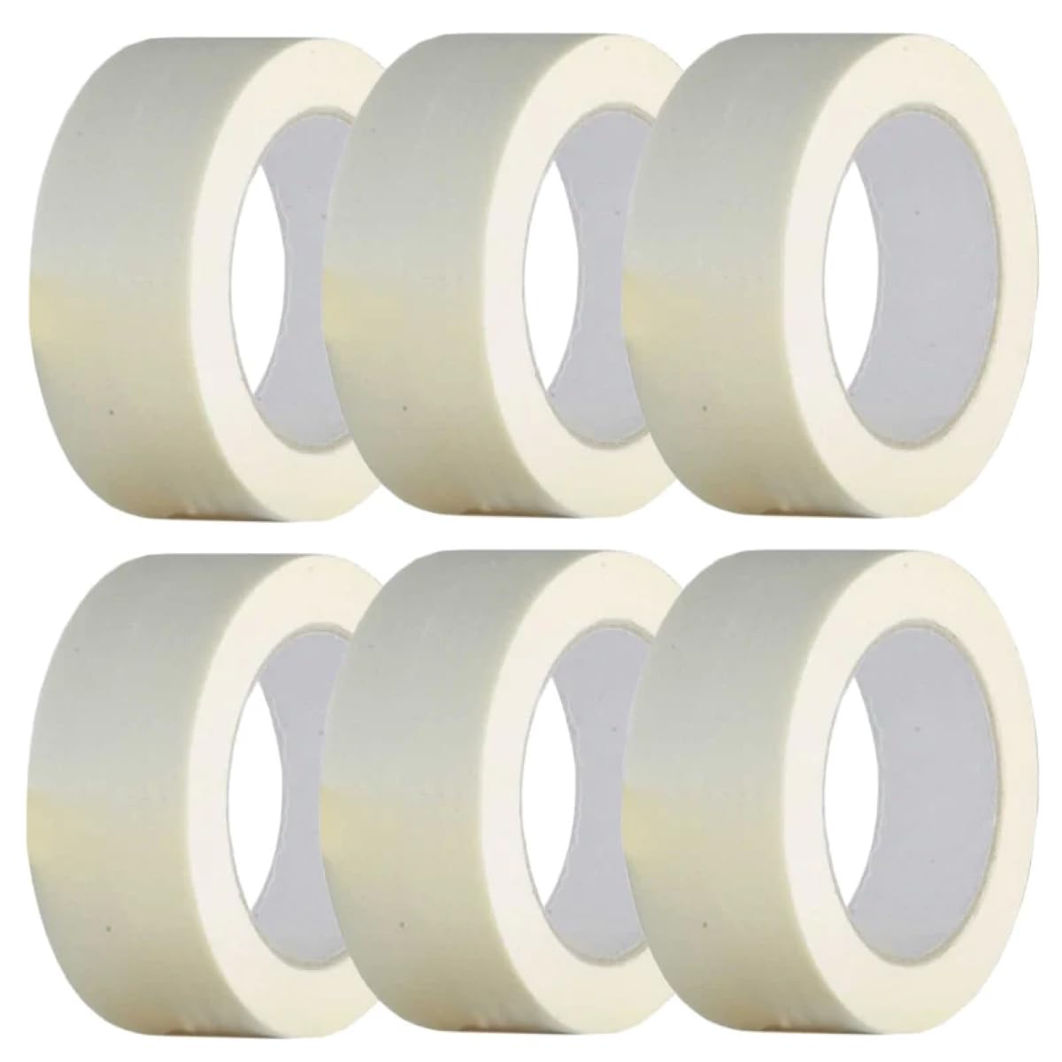 RFE 6 Rolls of 50mm Wide (2") x 50 Metre Double Sided Sticky Tape, Adhensive Sticky Tapes, Double Sided Adhesive Clear Sticky Tape for Craft, DIY, Scrapbooking and Card Making, Arts, Rubber Stamps (6)