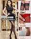Aucute Damen Oberschenkel High Ultra Durchsichtige Strümpfe, Rutschfeste Silikon Spitze Top Sexy Dessous Strümpfe Rot