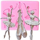 1pc Ballet Dancer Shoes Silicone Mold for DIY Fondant Mold Jelly Shots Chocolate Handmade Ice Cream Ice Cube Desserts Soap Mould Cupcake Cake Topper Decoration Gum Paste Pudding Candy Crystal