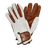 Anni Lyn Sportswear Women's Cavalier Crochet Glove (S), Natural Tan
