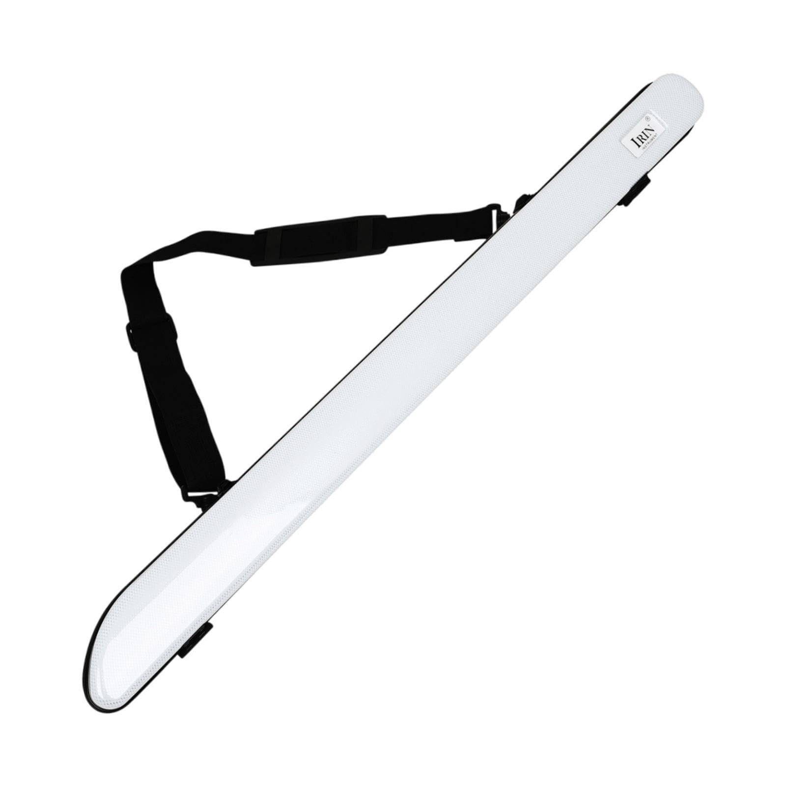 Garende Bow Carrying Case Protection Box Music Lover Gift Scratchproof with Shoulder Strap Bow Box for Stage Exercise Performance, white