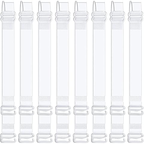 YANKUIRUI Invisible Clear Bra Straps, 4-Pairs Cover