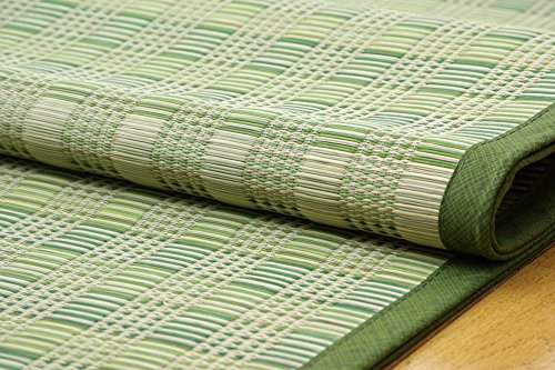 イケヒコ・コーポレーション い草 花ござ カーペット 3畳 dkピース グリーン 江戸間3畳 約174×261cm #4317553 [5]