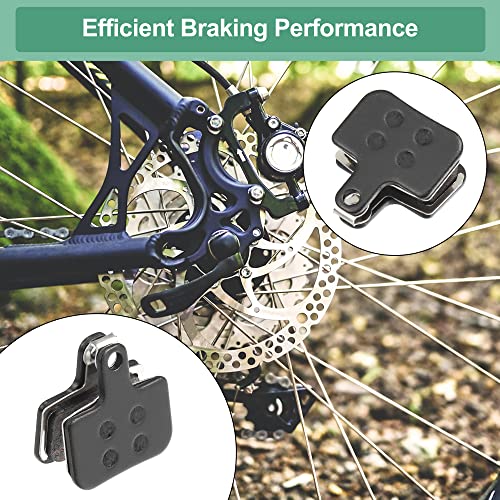 X AUTOHAUX 4 Pair Semi Metal Disc Bike Brake Pads with Split Pin for SRAM, Black - Image 4