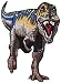 Novelty Iron On -Dinosaurs - Purple & Brown T-Rex - Logo Patch - Applique