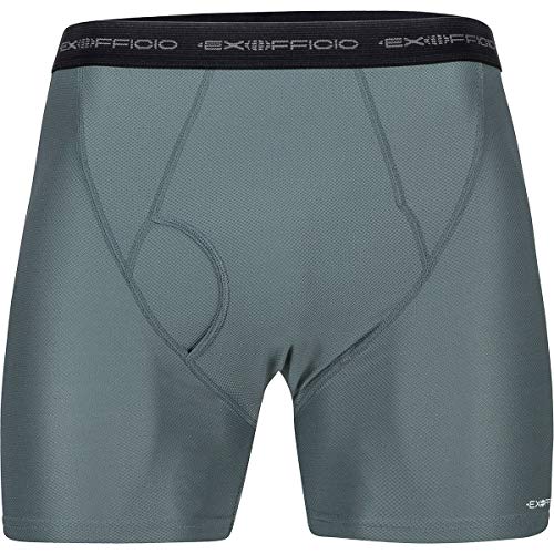 ExOfficio Men's Give-N-Go Boxer Brief Single Pack, Charcoal, X-Large