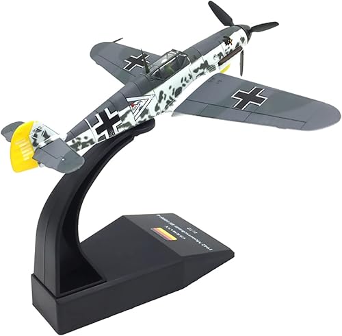 1:72 Aleación WWII BF109 Modelo de caza Modelo de avión militar Modelo de avión Modelo de avión Simulación Aviación Ciencia Exposición Modelo