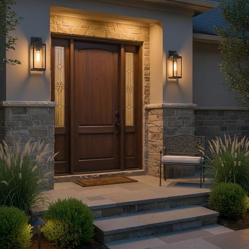 Image of Quoizel Westover 14 inch Outdoor Wall Lantern, Western Bronze | 1-Light, Clear Beveled Glass, E26 Base, ETL Wet Rated