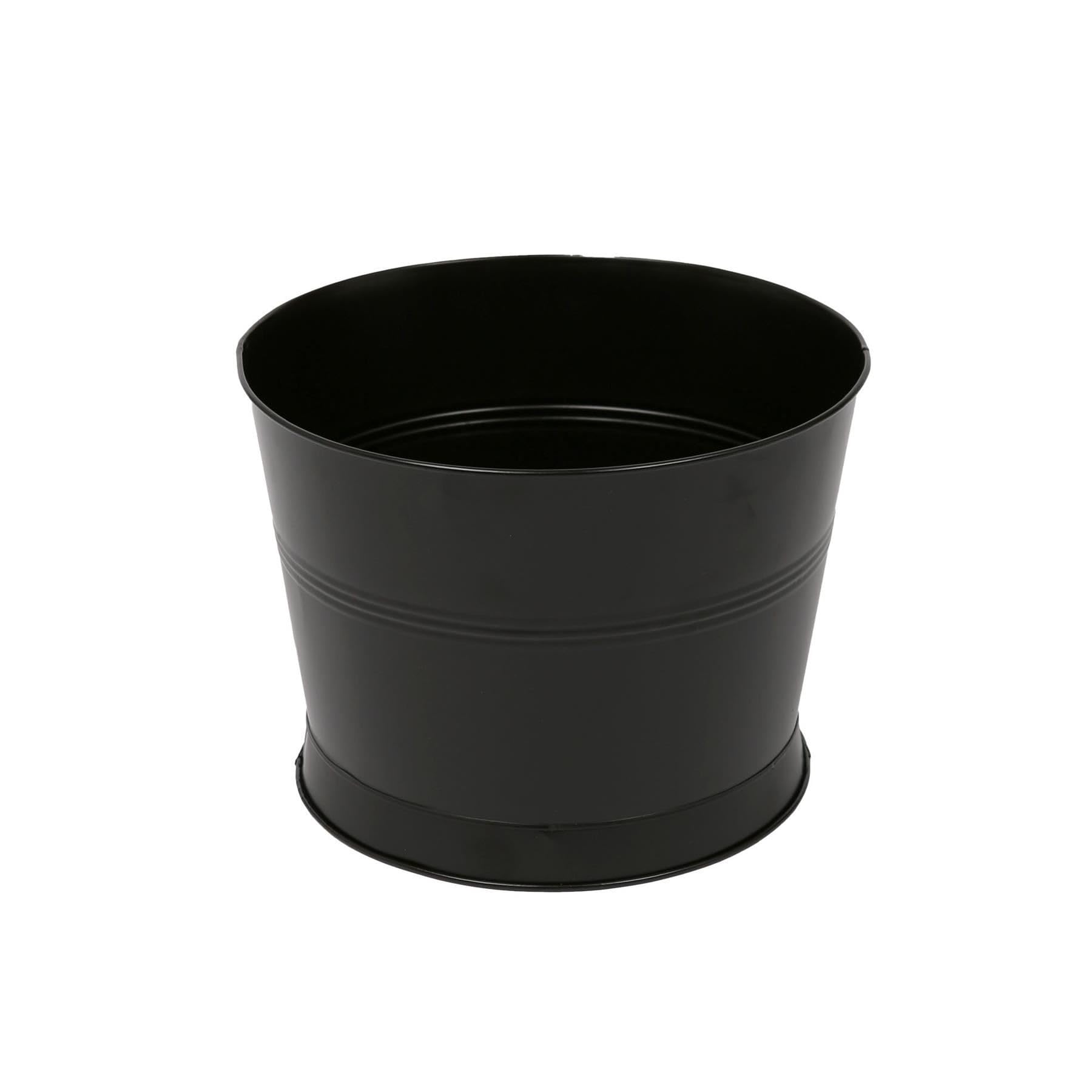 Rink Drink 26.5cm Handmade Galvanized Iron Ice Bucket - Black