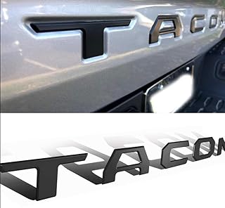 Tailgate Insert Letters Compatible with Tacom 2016-2023 3D Raised Strong Adhesive Decals Letters (Matte Black)