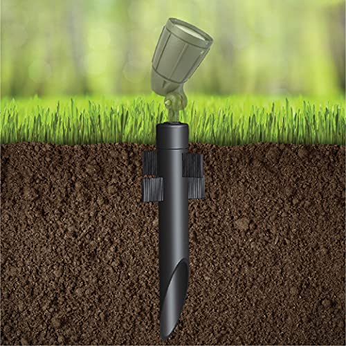 Newhouse Lighting Mpost17 2.5-Inch Outdoor Mounting Post With Cap And Stabilizing Wings For Landscape Flood Lights, Black, 17.63 #TOP7