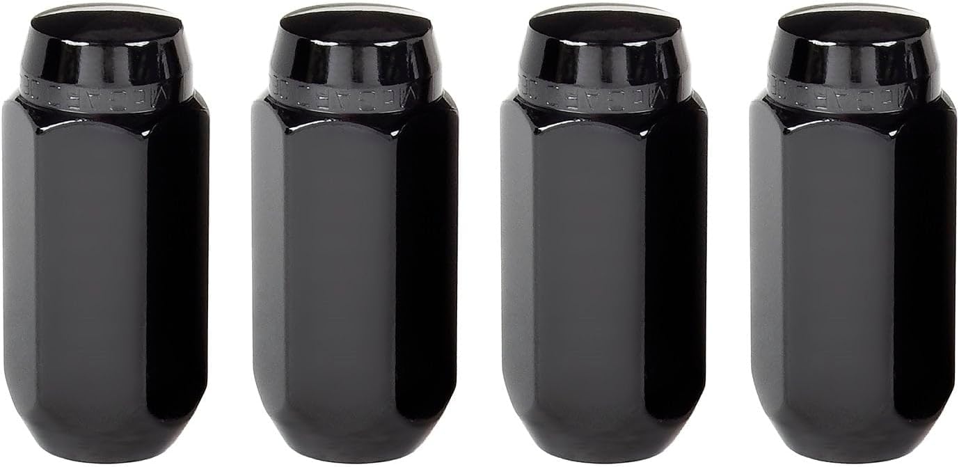 McGard 64024 Black Cone Seat Style Lug Nut Set (M14 x 1.5 Thread Size) - Set of 4