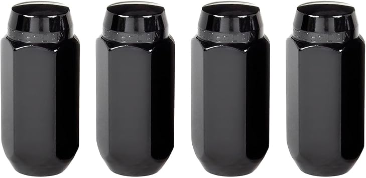 McGard 64024 Black Cone Seat Style Lug Nut Set M14 x 1.5 Thread Size - Set of 4