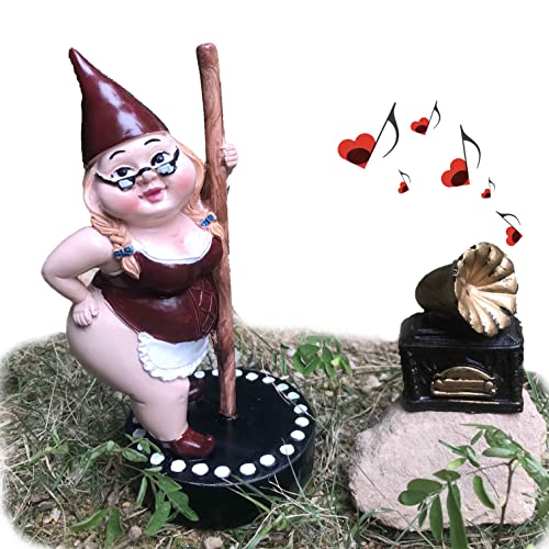 YiMOO Divertidos Broma gnomos Enano de Jardin Baile Cover