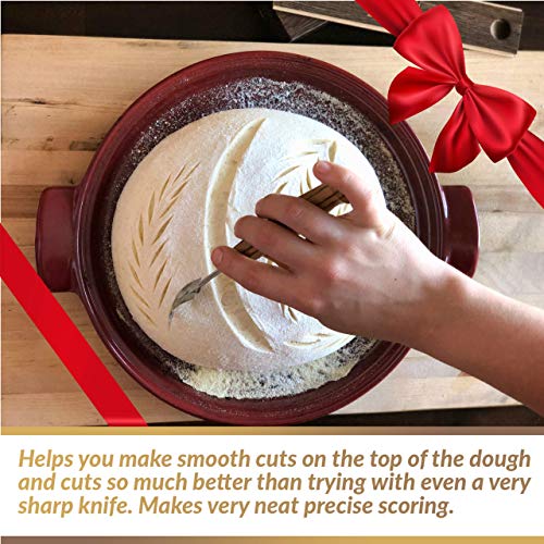 Bread Bosses Bread Bakers Lame Slashing Tool -Dough Making Slasher Tools Baking Sourdough Bread Starter Jar Scoring Knife Razor Cutter Slashing Tool Accessories for Cutting Supplies -Great As A Gift - image 5