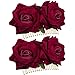 Produktbild 2 Packung Rose Blume Haarspange Damen Rose Blume Haarschmuck Hochzeit Haarspange Flamenco Tänzerin (Dunkel Rot)