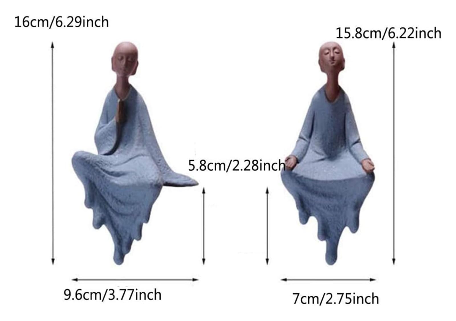 Estatuas Hechas a Mano, Estatua de Buda estatuilla meditación decoración del hogar jardín Interior al Aire Libre Feng Shui Yoga cerámica