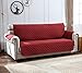 Argstar Reversible Sofa Slipcover for Dogs, Couch Cover for Pets, Reversible Sofa Protector for Dogs, Sofa Slipcovers with Straps, Red/Tan (3-4 Seater, XL Sofa)