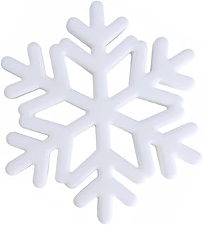 ibasenice Mordedor Infantil Mordedor Bebê Brinquedos Infantis Brinquedos Naturais Para Bebês Mordedores Floco De Neve Mordedor Infantil Mordedor Infantil Molar Branco Suprimentos Brinquedo