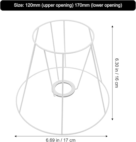 Miniatura 6 de DOITOOL Pantalla Marco de lámpara colgante Pantalla de lámpara de metal Soporte de luz colgante Soporte de lámpara de mesa Soporte de lámpara de