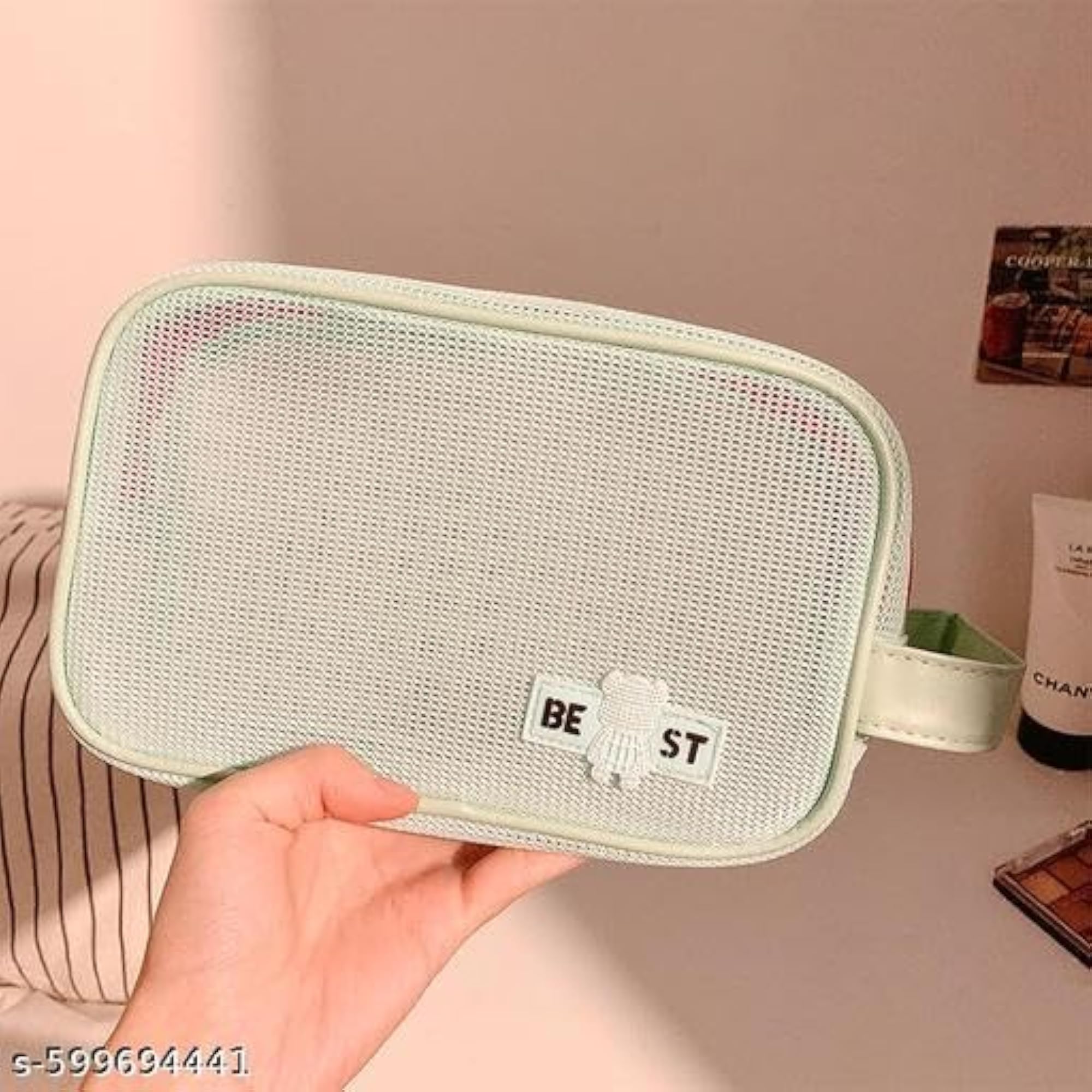 Women's Large Capacity Foldable Magnetic Travel Makeup Bag