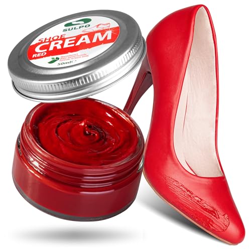 SULPO Crema para zapatos negro – Crema para el cuidado de zapatos – Crema para cuero – Bálsamo de cuero liso – a base de agua – Refrescar el color – Cuidado de la piel auténtica y piel sintética – 50