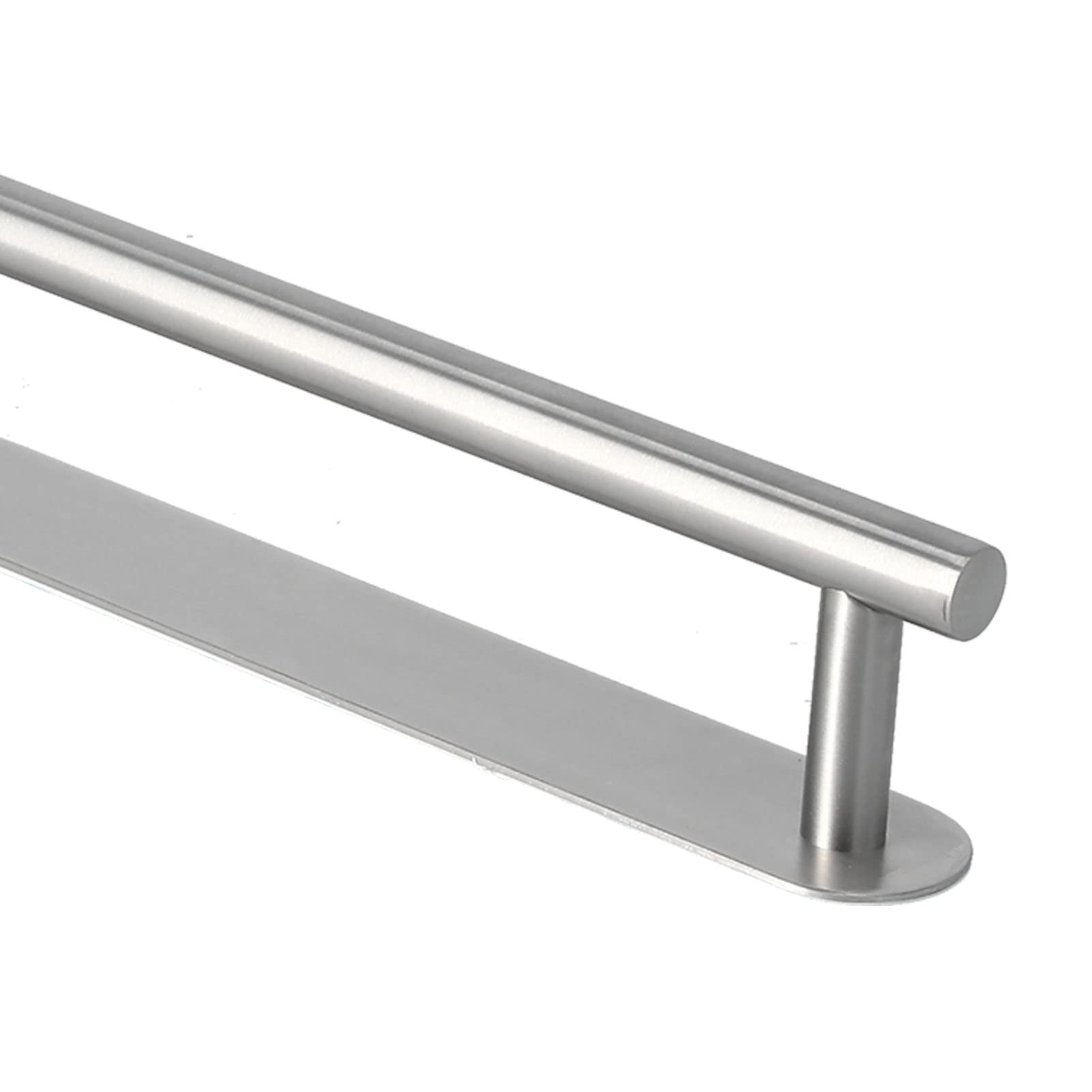SIXRUN Toallero de Acero Inoxidable 304, Barra de Toalla Adhesiva Cepillada, Soporte para Barra única, Montaje en Pared sin Taladro para Baño, Cocina, Cuarto de Lavado, Puerta de Gabinete (50cm)