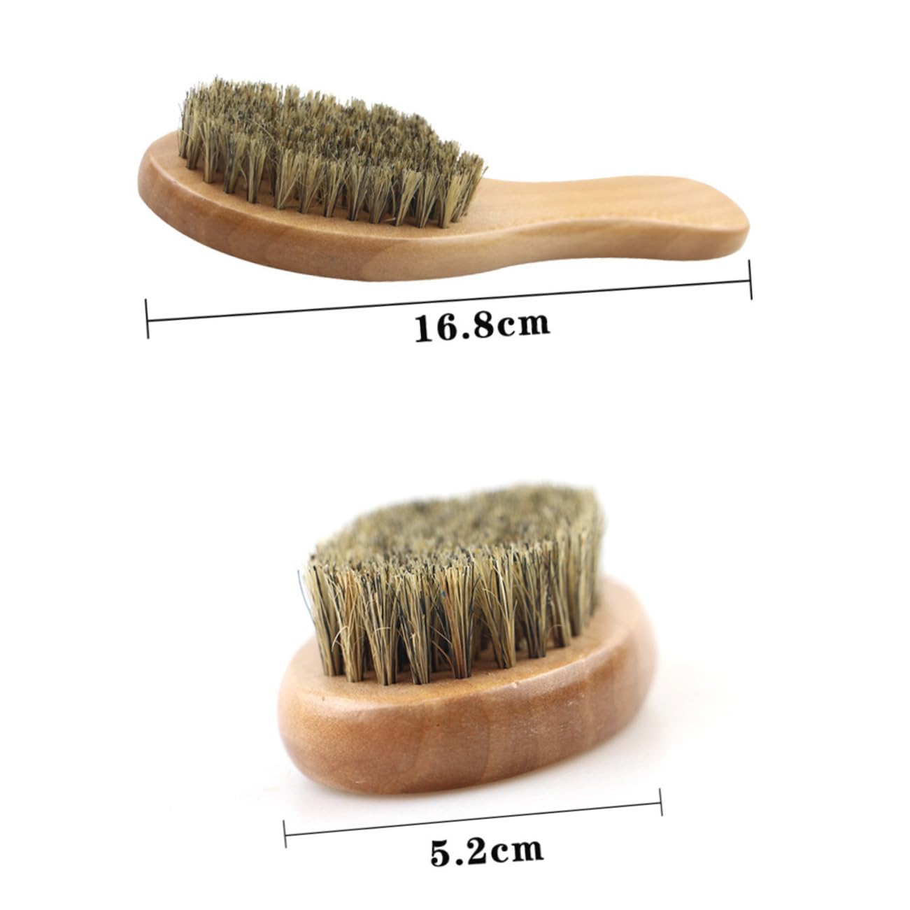 Beatifufu 2pcs Men's Beard Bristle Brush Comb Set Beard Styling Tool Professional Grooming Set Wooden Handle