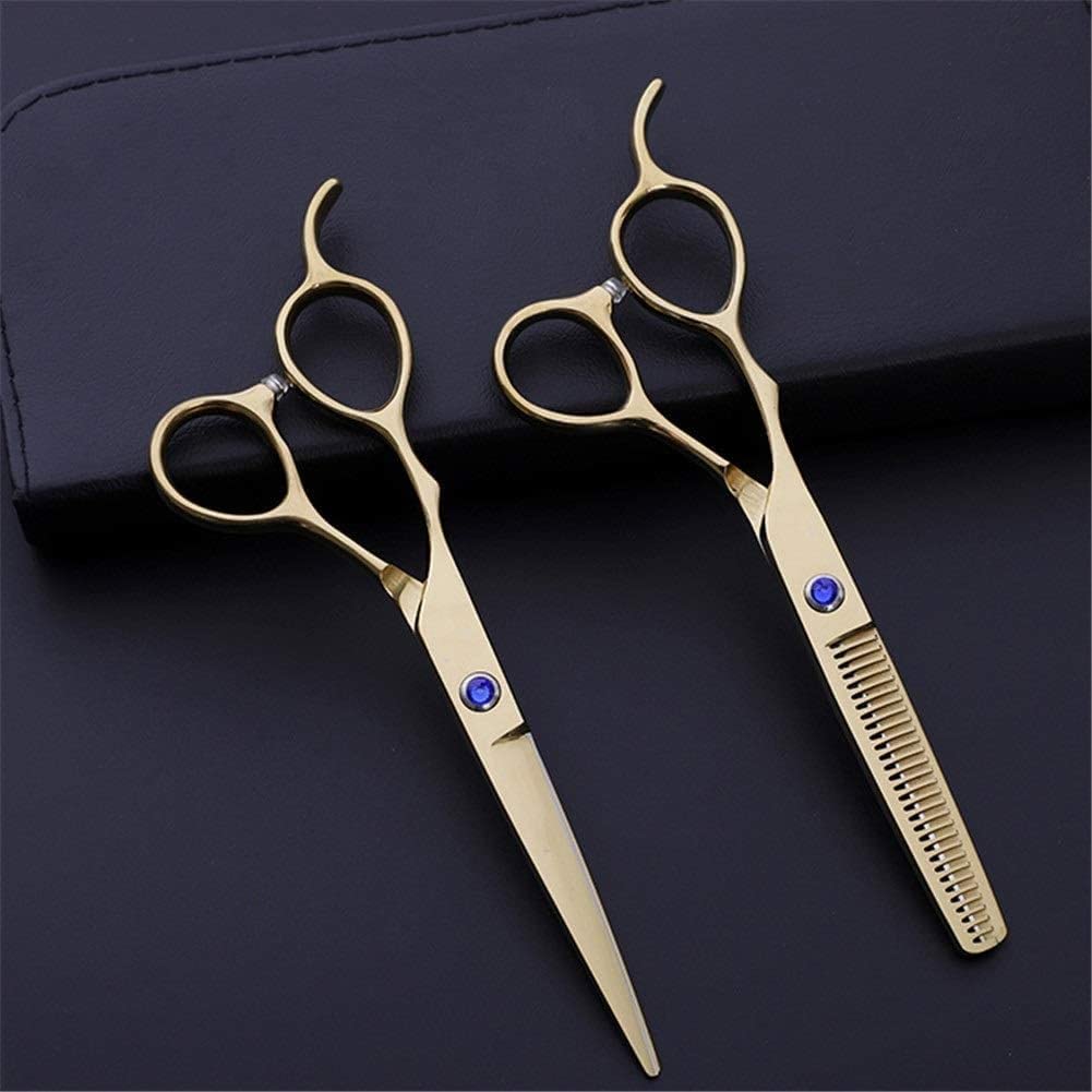 Hairdressing Scissors Left Handed Series Sharp Salon Stylist Shears Left-Hand Haircut Tool Kit Barber Scissors for Left-Handed Hairdresser Use 6.0 Inches