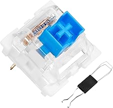 OUTEMU (Gaote) Blue Switches, 3 Pin Keyboard Dustproof Switches DIY Replaceable Cherry MX Equivalent Keyswitch, Tactile & Clicky Switches for Mechanical Gaming Keyboard,60 Pack