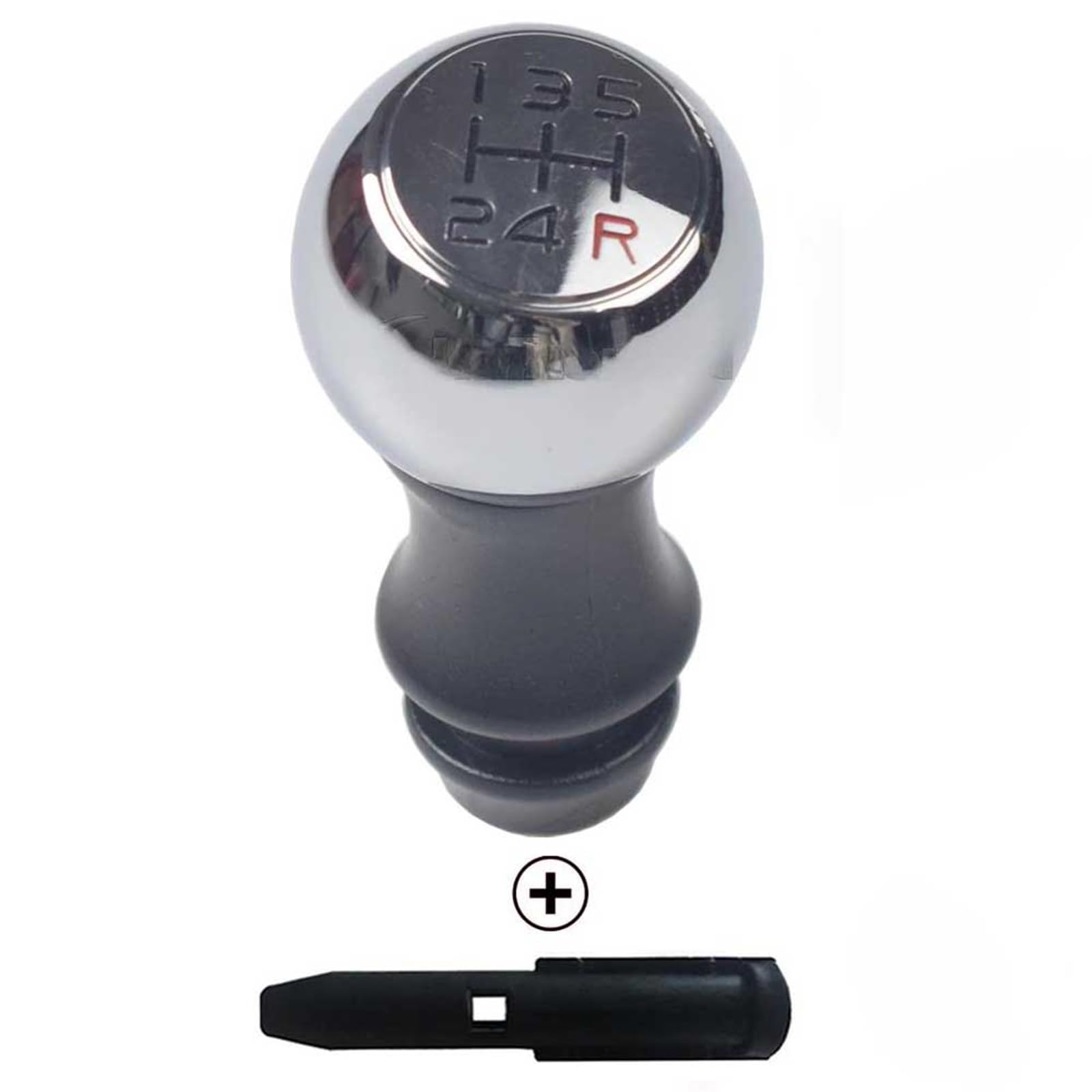 YDXHERTA for Peugeot 106/1007/206/107/306/307/308/2008/301/3008/406/508/605/807 Auto 5/6 Speed Manual Gear Stick Knob Lever Handball Spare Parts(5 Speed-Red)