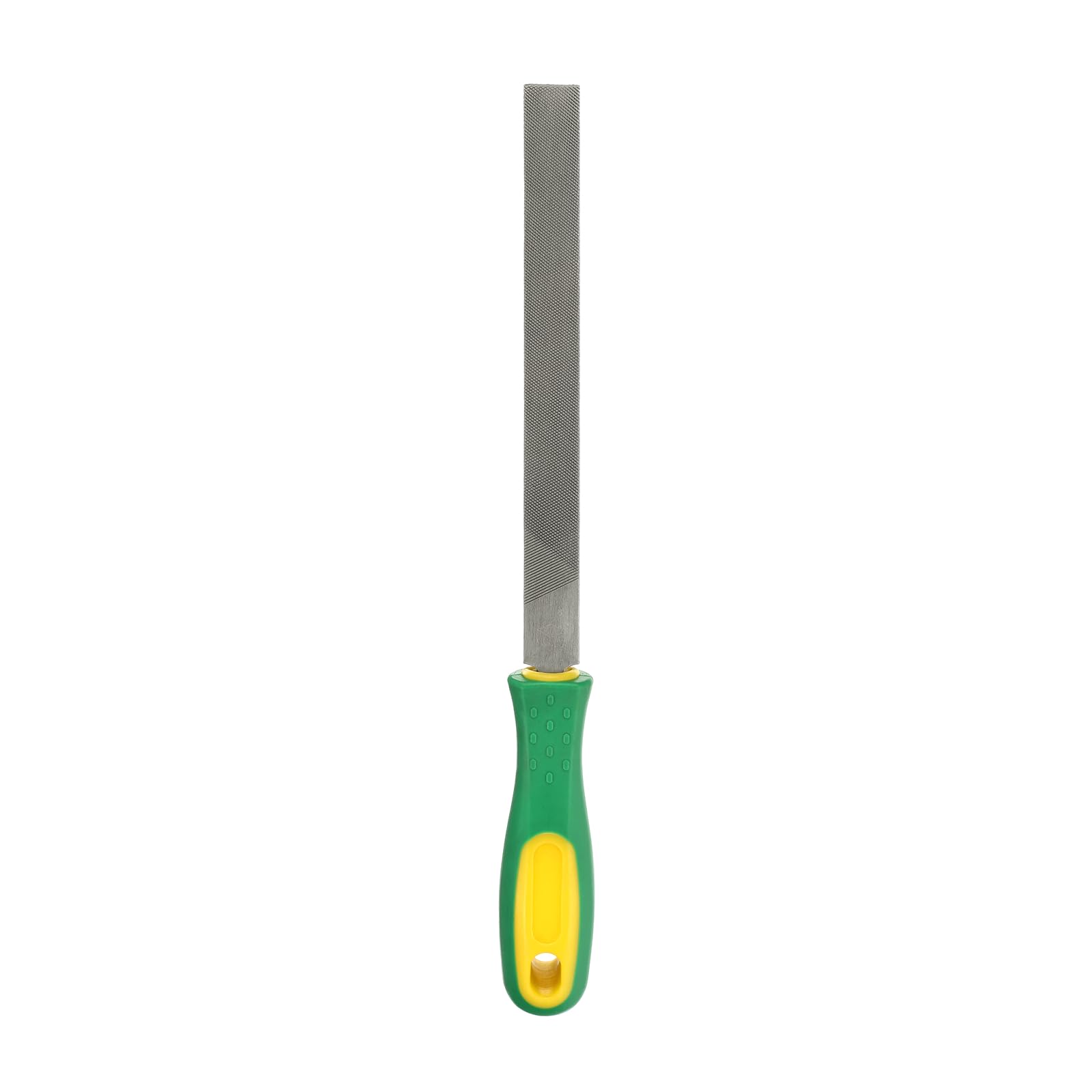 sourcing map Flat Coarse Cut File 10" Double Cut Teeth High Carbon Steel Hand Rasp File with Plastic Handle for Metal Wood Deburring Removing โ image 1