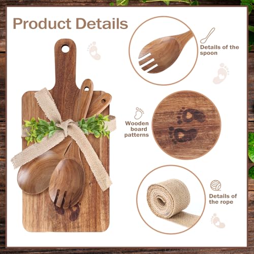 Set de Tablas de Cortar de Madera con Utensilios miniatura 3
